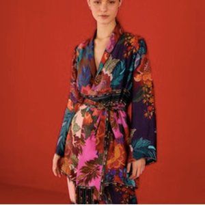 FARMRio Flower Scarves Kimono